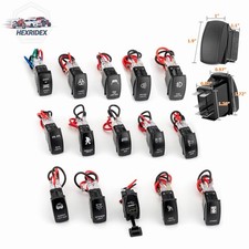 Blue Backlit Light Control Rocker Toggle Switch Button For Arb Carling Off Road