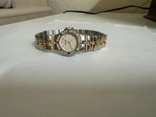 NOS Ladies Dufonte Parsifal by Lucien Piccard  two-tone watch 27mm