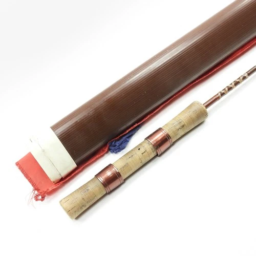 Fenwick 140 Fiberglass Spinning Fishing Rod. 4’ 6”. W/ Tube & Sock. USA.