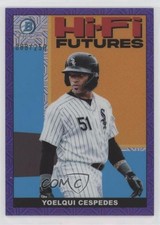 2022 Bowman Hi-Fi Futures Mega Box Purple Mojo Refractor Yoelqui Cespedes 0n64