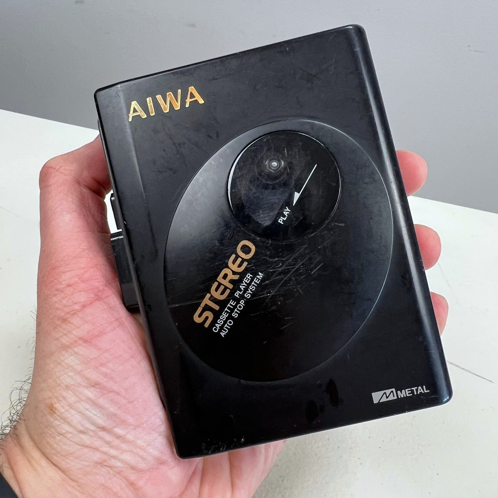 Vintage Portable Walkman Auto Stop Works