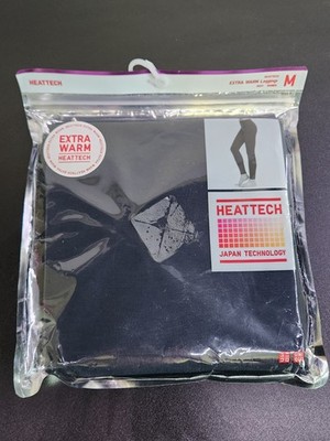 NEW UNIQLO Women s HEATTECH Leggings Size Medium Navy Japan Technology