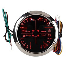 85mm 4 In 1 Auto Guage Dc 8-16v Multifunction Fuel Level Oil Pressure Water 85mm 4 In 1 Auto Guage Dc 8-16v Multifunction Fuel Level Oil Pressure Water