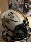 Rashid Shaheed Saints Autographed Replica Helmet Beckett Authenticated