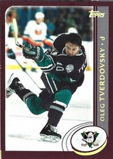 2002-03 Topps - Oleg Tverdovsky #207 Gold Foil Anaheim Ducks