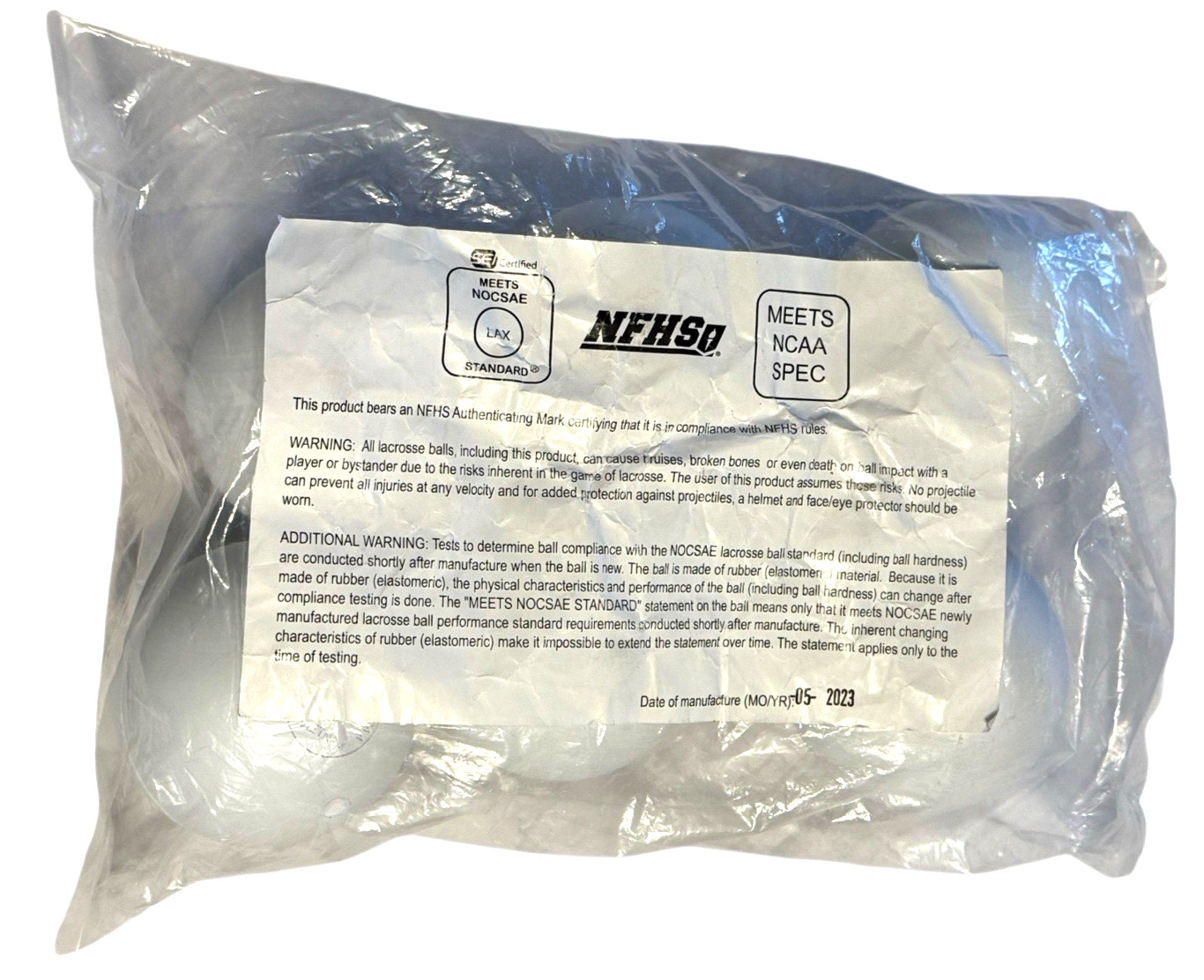 STX Official Lacrosse Balls 6 pack LAX (White) Meets NCAA, NOCSAE, NFHS Standard