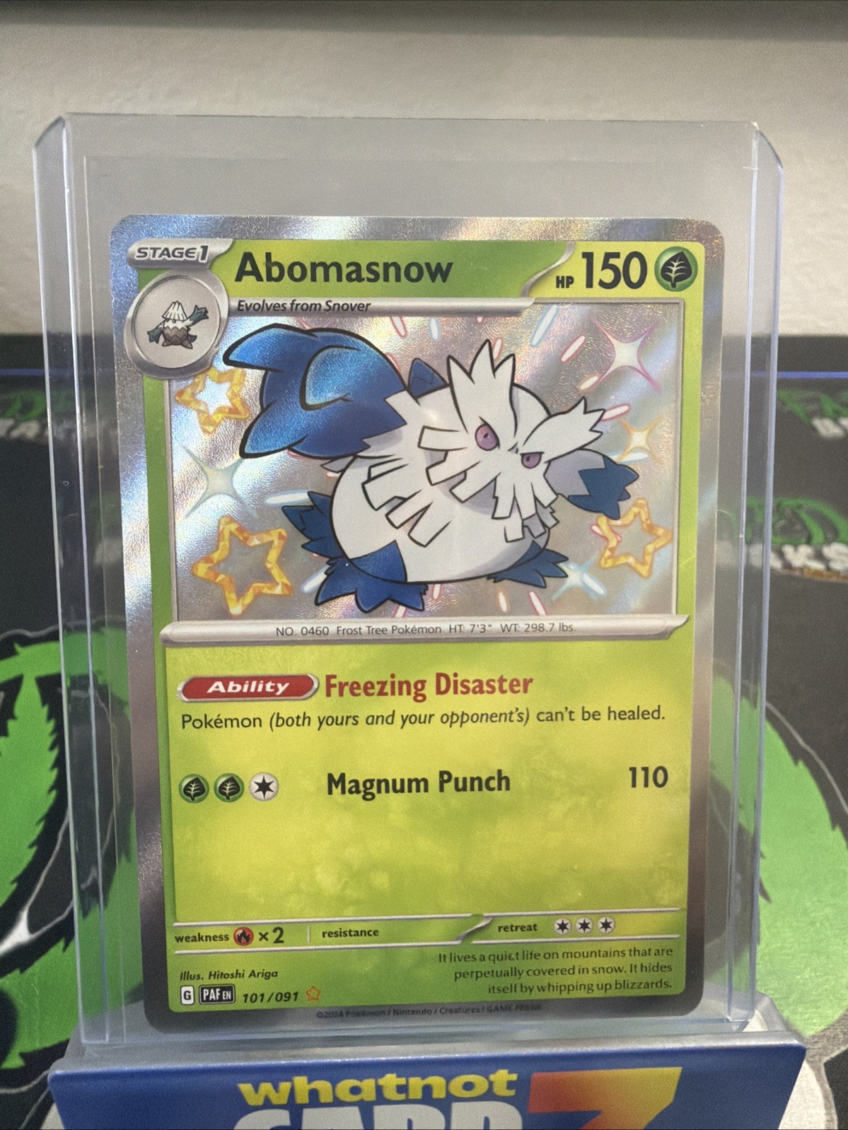 Abomasnow 101/091 Shiny Rare Paldean Fates Pokemon Card NEAR MINT NM