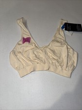 Bali X1J3 Comfort Revolution Microfiber Crop Bra - Beige Seamless New NWT Sz Xl