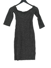 Trafaluc Bodycon Midi Dress S in Black