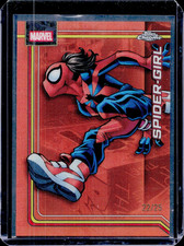 2026 Topps Chrome Marvel #161 - Spider-Girl 22/25 - Orange Refractor /25