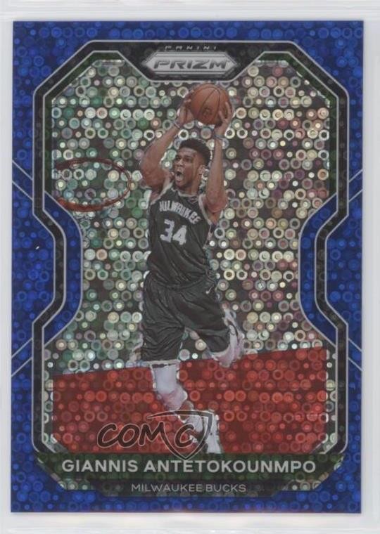 2020-21 Panini Prizm Fast Break Blue 88/175 Giannis Antetokounmpo #111 4nb