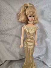 VINTAGE 1993 MATTEL BARBIE REPRODUCTION 1958 BLONDE, BLUE EYES, PONYTAIL, Pearls