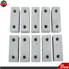 10Pcs 6" 2" 2" Aluminum Machinable Soft Jaws 10 Jaws For 6" Mill Vise