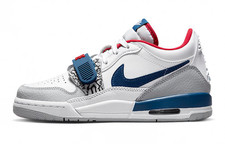 Jordan Legacy 312 Low White French Blue GS Kids CD9054-104 New Authentic