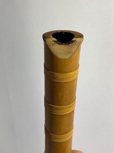 Japanese Instrument Shakuhachi vertical bamboo flute 21inch with Sign - Picture 9 of 10