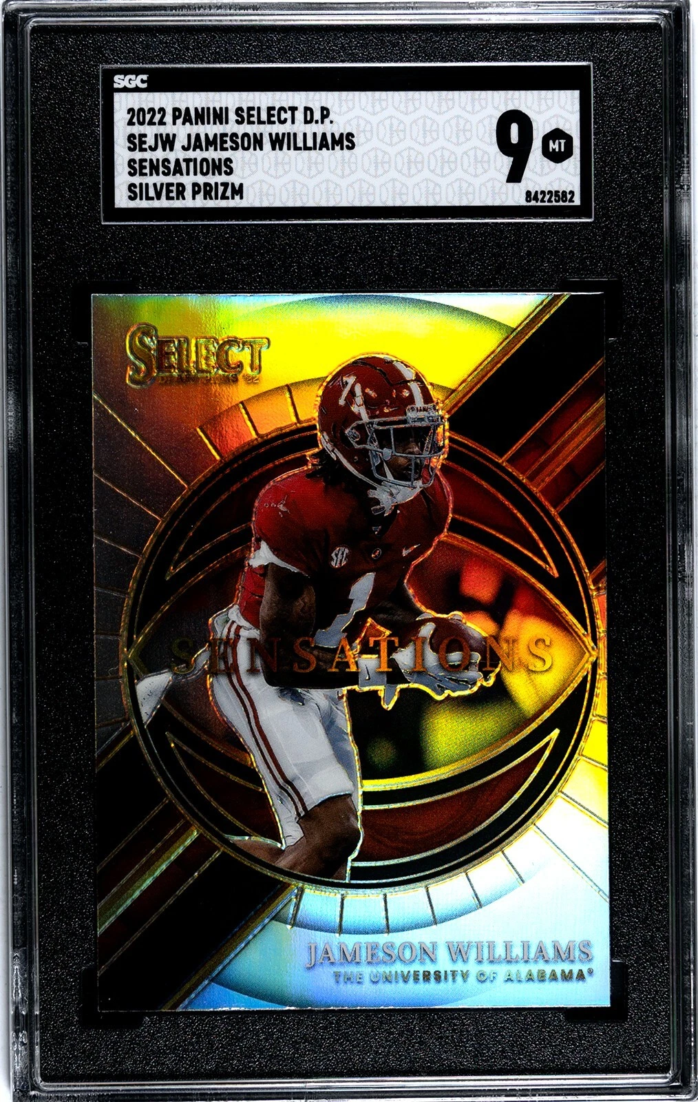 Jameson Williams Panini Select Draft Picks Sensations #SEJW Silver Prizm