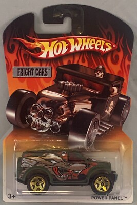 2006 Hot Wheels Fright Cars Happy Halloween Power Panel Olive Green OR5SPs