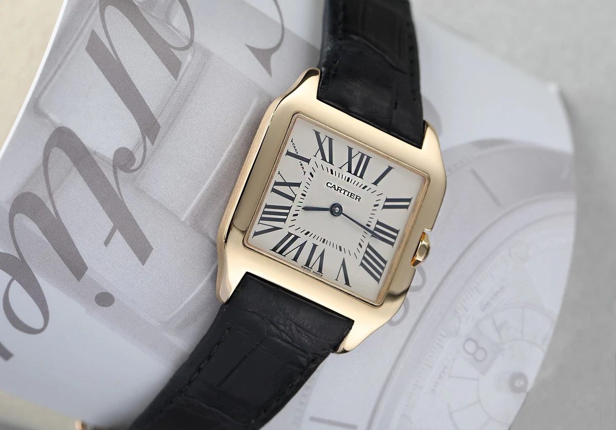 Cartier santos dumont white gold sales