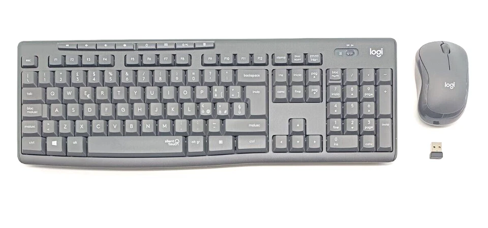 Logitech MK295 Silent Wireless Combo - Schwarz QWERTY Italienisch - Bild 2 von 4
