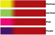 White Water Archery Red Fade Solid 3 Arrow Wraps 15 Pc Pack Multiple Colors