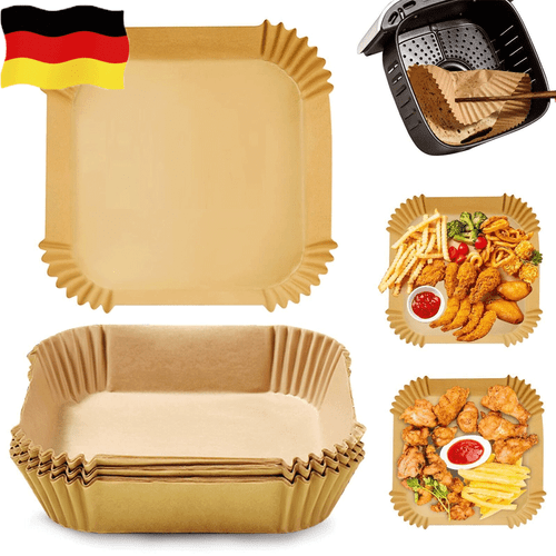 200x Backpapier 20cm Für Friteuse Heißluftfritteuse Grill Backofen Air fryer - Bild 6 von 13