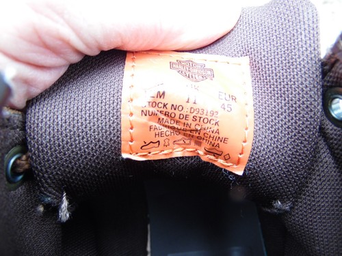 Harley Davidson Darrol D93192 Soft Toe Motorcycle Brown Boots US Size 12 M - Picture 4 of 18