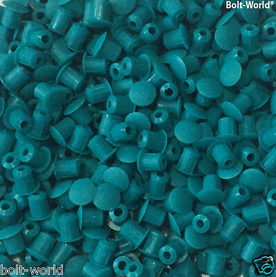 5mm DRILL HOLE COVER CAPS BLANKING HOLEFIX FURNITURE KITCHEN TURQUOISE M5