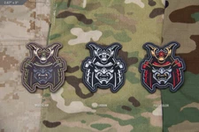 Milspec Monkey MSM - NEW Samurai Head Morale Patch PVC - See Colors Below!