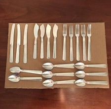 Vintage Toy Flatwear "Like Mothers" 1940's Aluminum lot of 21 