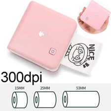 300DPI Mini Printer Pocket Portable Wireless Thermal Bluetooth Sticker Maker Lot