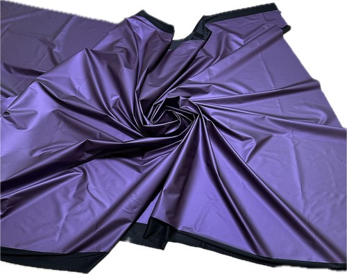 MATTE VINYL PLEATHER GOTHIC FETISH FABRIC WATERPROOF RAINCOAT BLACK WHITE 54'W - Picture 137 of 149