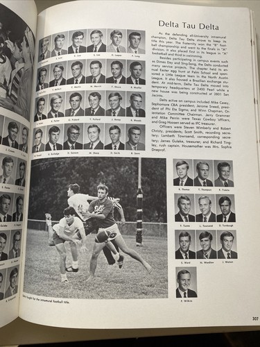 1969 "Cactus" - Annuario dell'Università del Texas - Austin, Texas - Foto 9 di 12