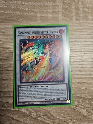 YU GI OH  SANGENPAI TRANSZENDENTER DRAGION LEDE-DE040 SUPER RARE 1.AUFLAGE