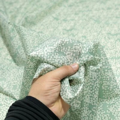 TOLKO Frühling Futterstoff Futtertaft blickdicht leicht Dekostoff Meterware