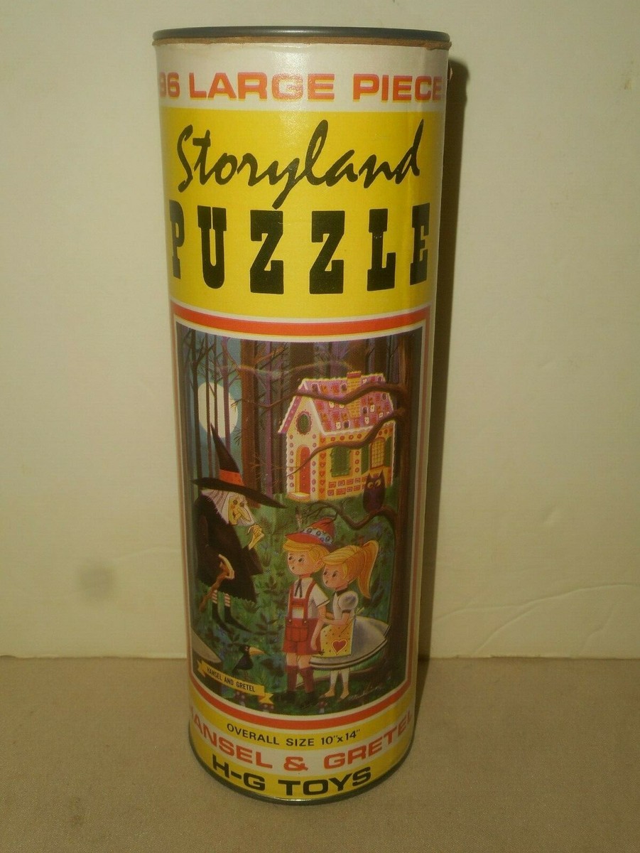 Vintage HG TOYS Storyland Puzzle HANSEL & GRETEL #427 Complete In