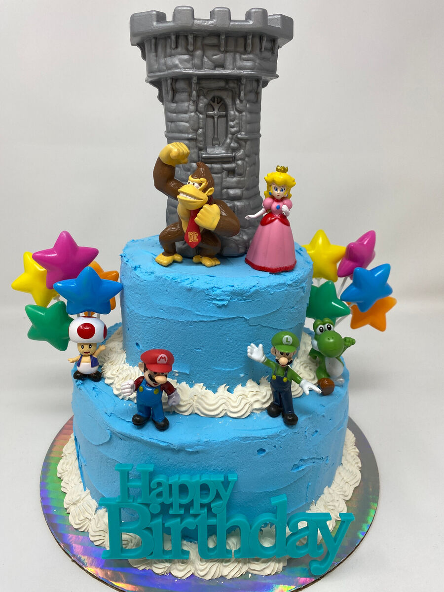 Décoration de Gateau D'anniversaire Super Mario Bros