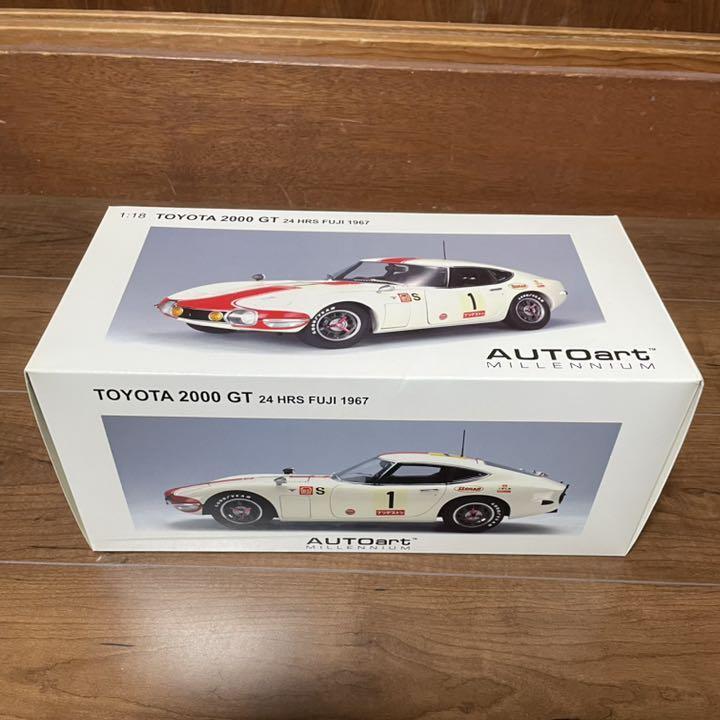 AUTOart 1/18 Toyota 2000GT 24 HRS FUJI 1967 Undisplayed w AUTOart 1/18 Toyota 2000GT 24 HRS FUJI 1967 Undisplayed w