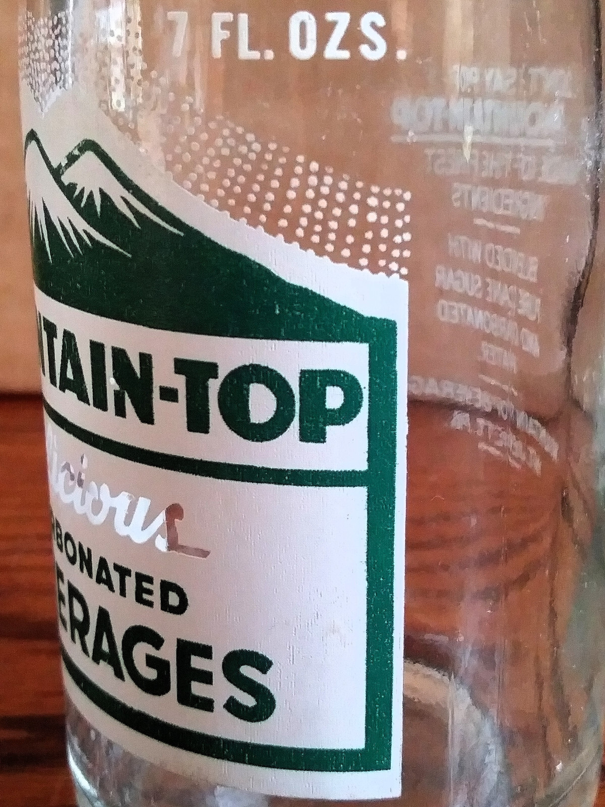 MOUNTAINTOP BEVERAGES; ACL SODA POP BOTTLE; 7OZ; MT. JEWETT, PA. eBay