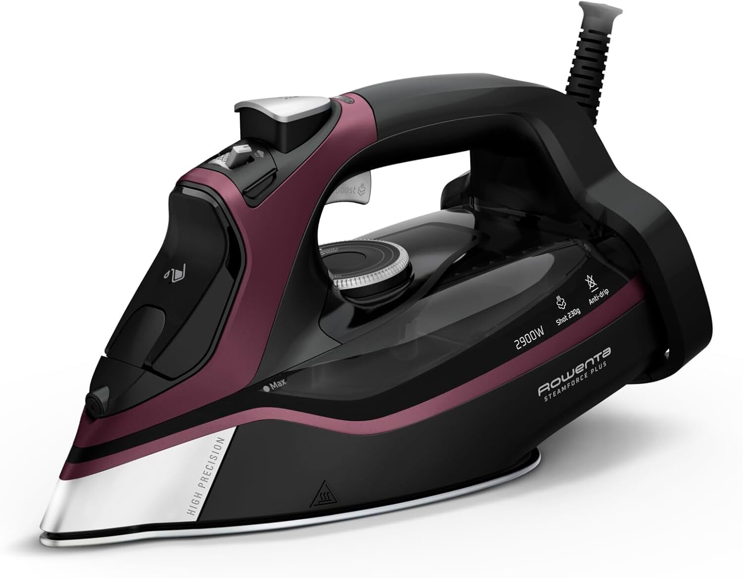 Rowenta SteamForce Plus Ferro da stiro a vapore, 2900 W, 230 g/min. Colpo Vapore