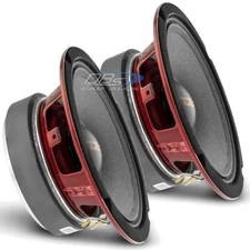 2x DS18 PRO-X6.4M 6.5" Midrange Car Speakers 500W 4-ohm Mid Range Loudspeakers