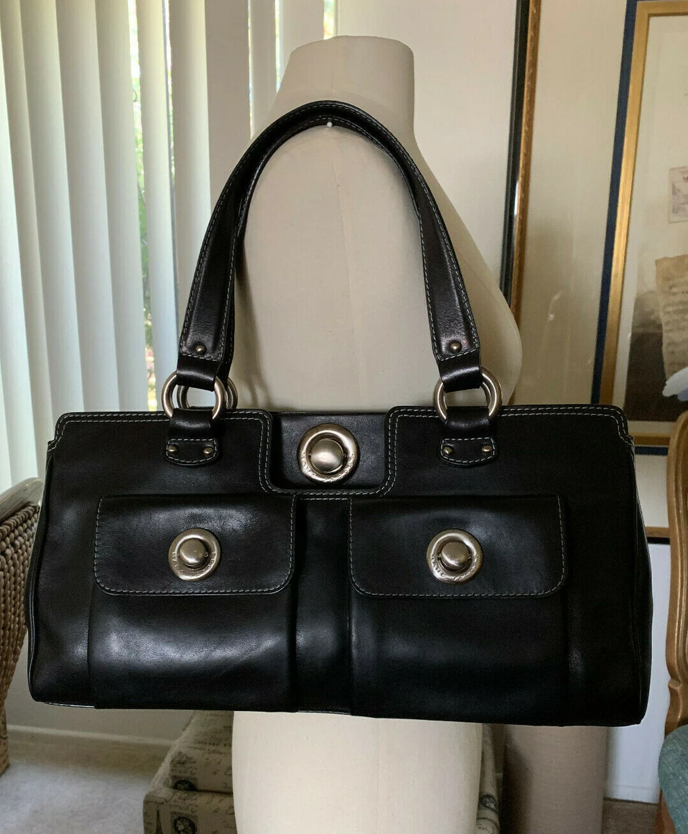 Baguette Large - Black leather bag