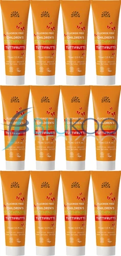 Urtekram Organic Tutti Frutti Kids Toothpaste - 75ml (Pack of 12)
