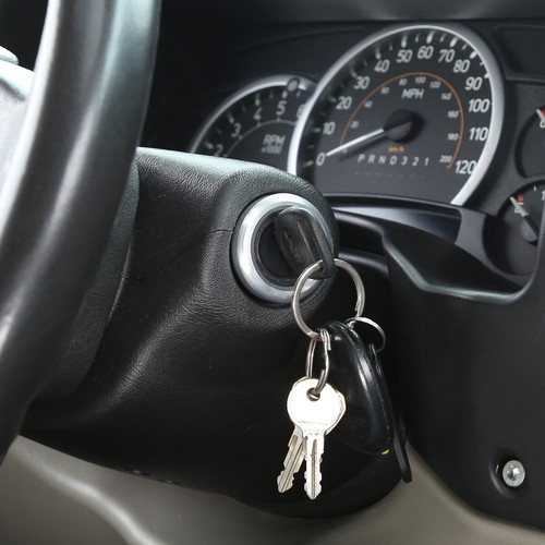 Chrome Interior Silver Alloy Ignition Key Hole Bezel Cover For HUMMER H2 2003-08 - Picture 4 of 11