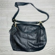 Onna Ehrlich Women Accessories Satchel Black Leather Purse Bag Crossbody Handbag