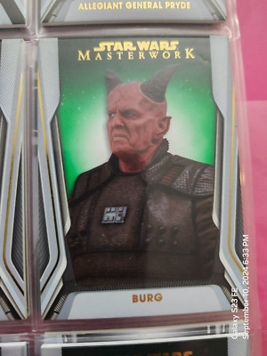 Star Wars Masterwork Trading Card Green Burg