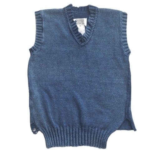 Maison Margiela Blue Distressed Cotton 