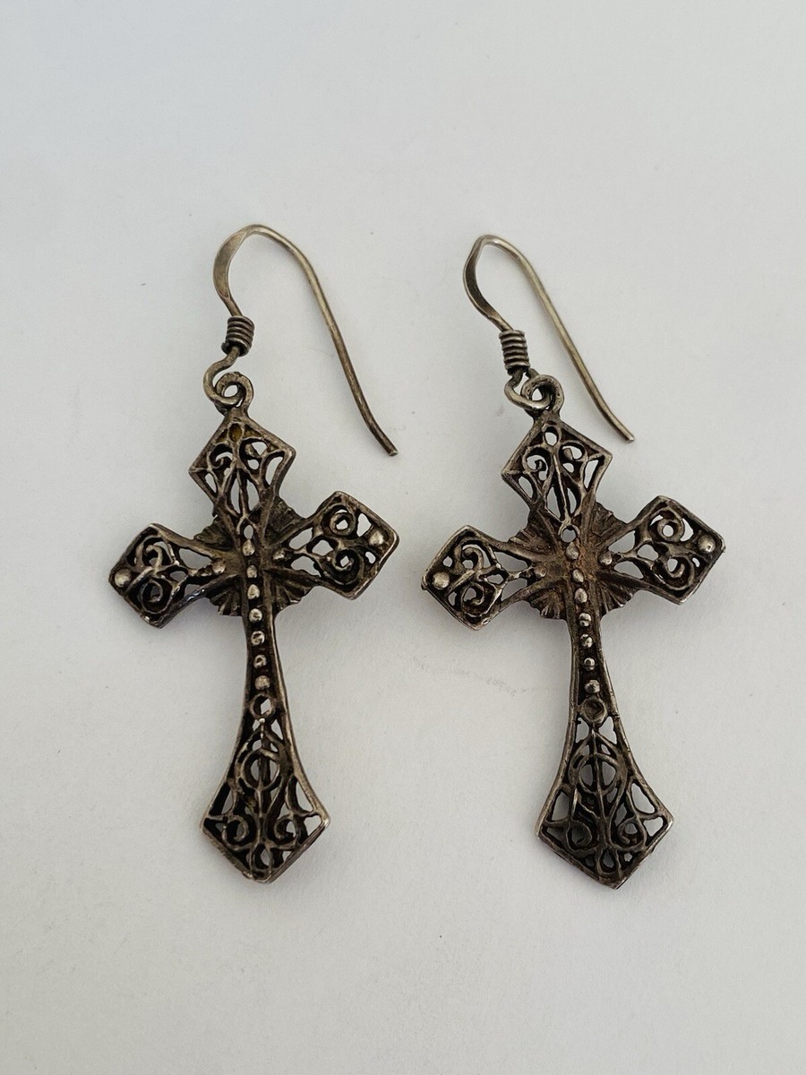 Orecchini Pendenti In Argento Pavé - Italia - Foto 14