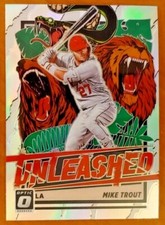 2021 Donruss Optic Unleashed Holo #1 Mike Trout Los Angeles Angels