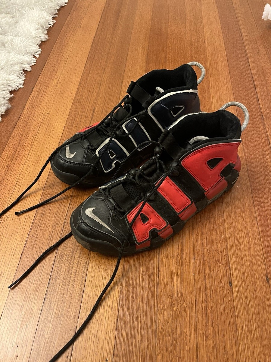 Nike Red Black Shoes Men's Size Air More Uptempo DJ4400-001 New York  Pippen