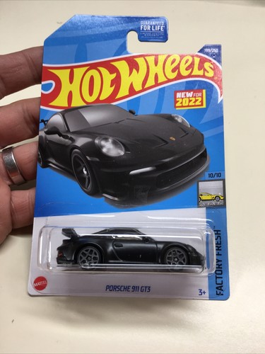 Hot Wheels Factory Fresh 10/10 Porsche 911 GT3 199/250 New For 2022 Black (76)